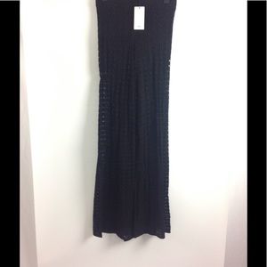 MNG Wide-leg Lace Pants (Black)